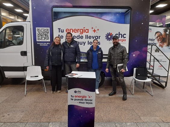 El Roadshow de CHC Energía ya recorre las ciudades y pueblos de España con el rumbo de captar a nuevos clientes.