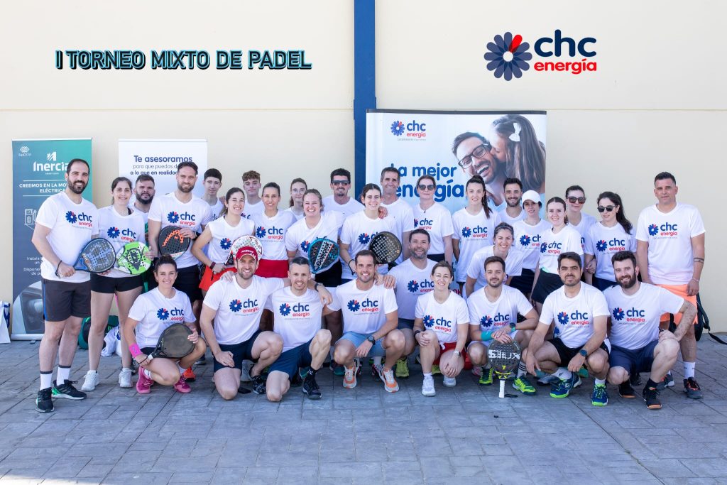El pasado sábado, 11 de mayo, celebramos en Almonte el primer torneo mixto de pádel celebrado por Grupo CECSA, con el patrocinio de CHC Energía.